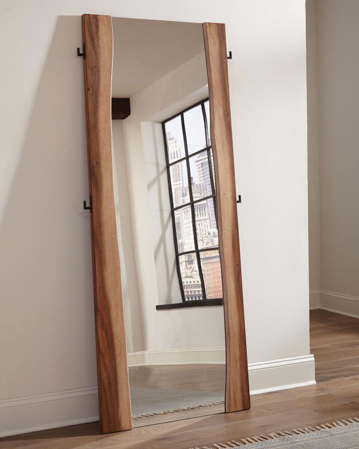 (image for) Winslow 31 x 76 Inch Standing Floor Mirror Smokey Walnut