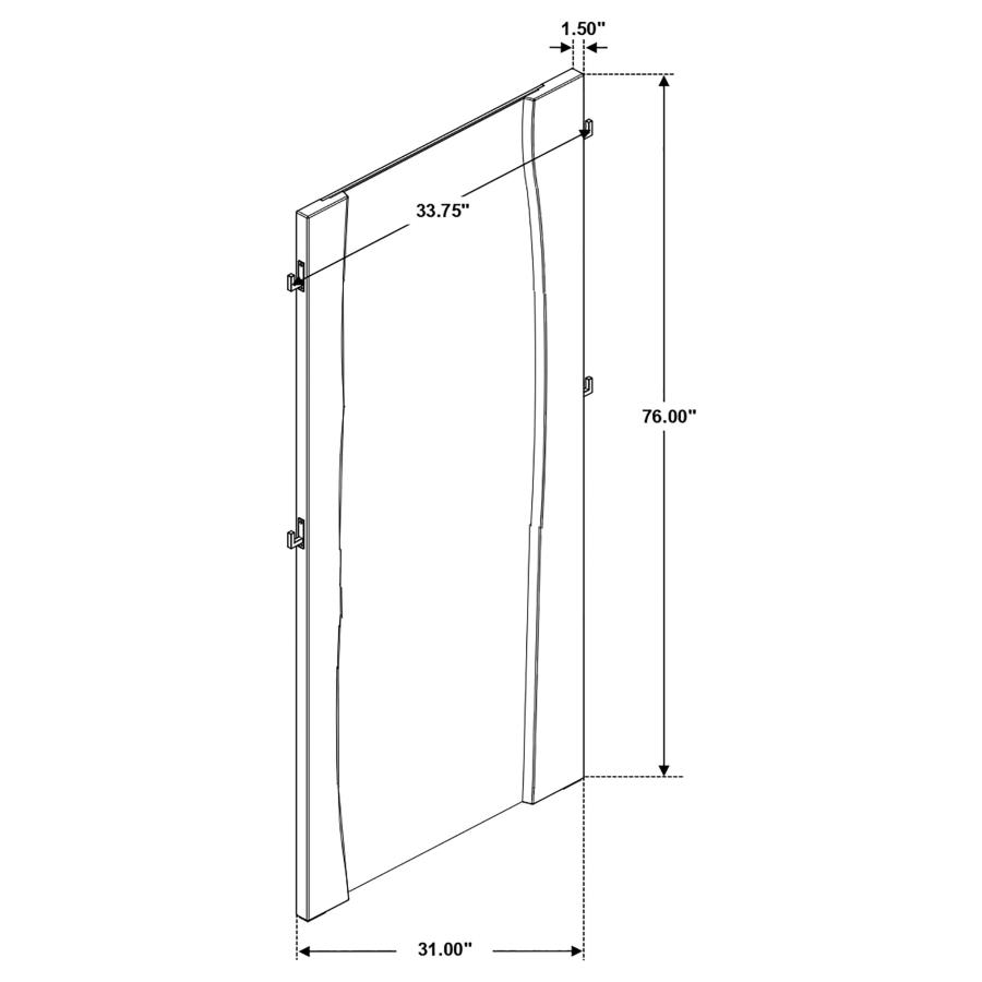 (image for) Winslow 31 x 76 Inch Standing Floor Mirror Smokey Walnut