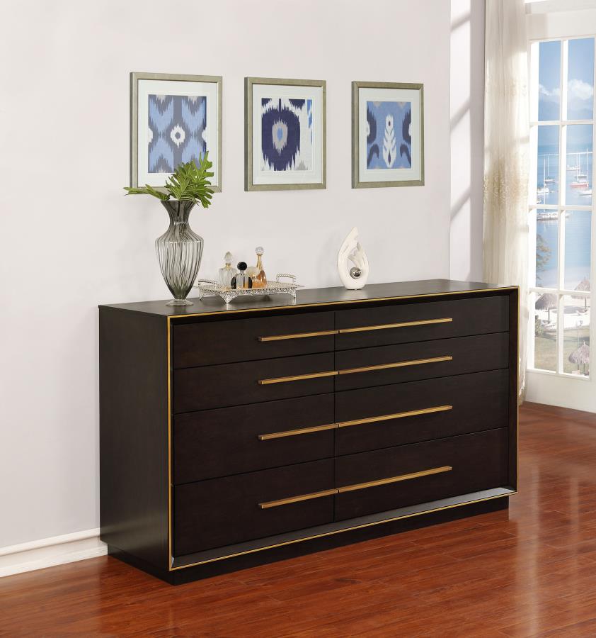 (image for) Durango 8-drawer Dresser Smoked Peppercorn