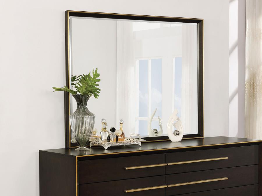 (image for) Durango Dresser Mirror Smoked Peppercorn - Click Image to Close