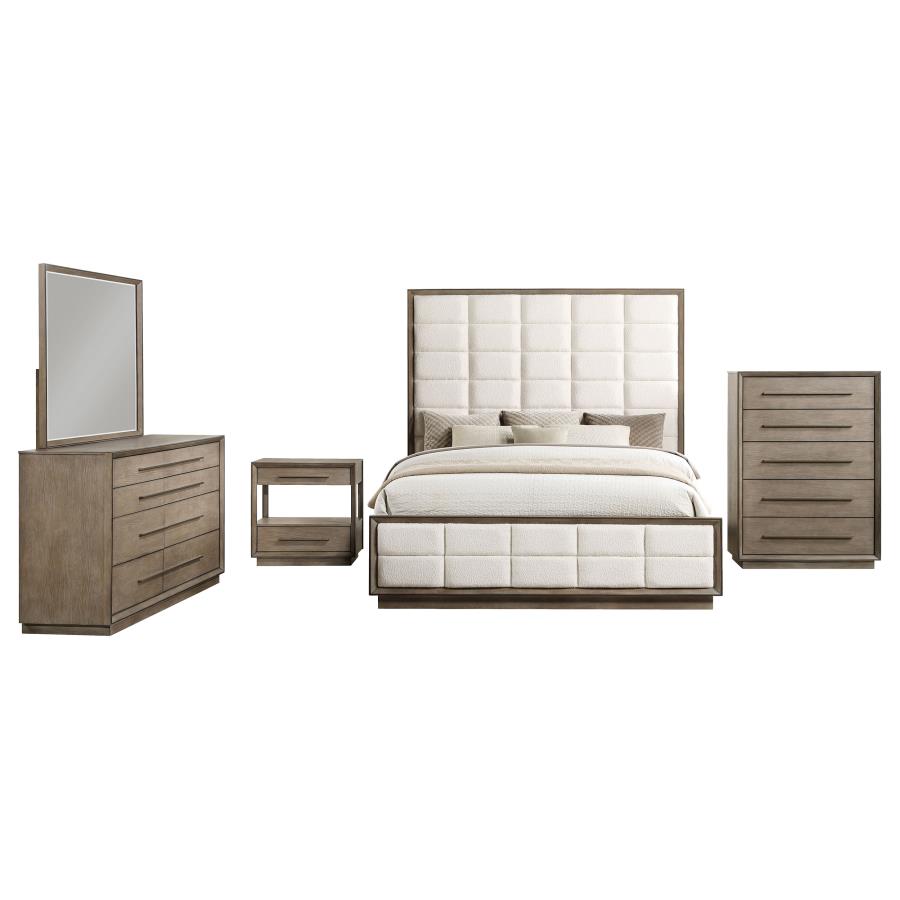 (image for) Durango 5-piece Queen Bedroom Set Washed Oak