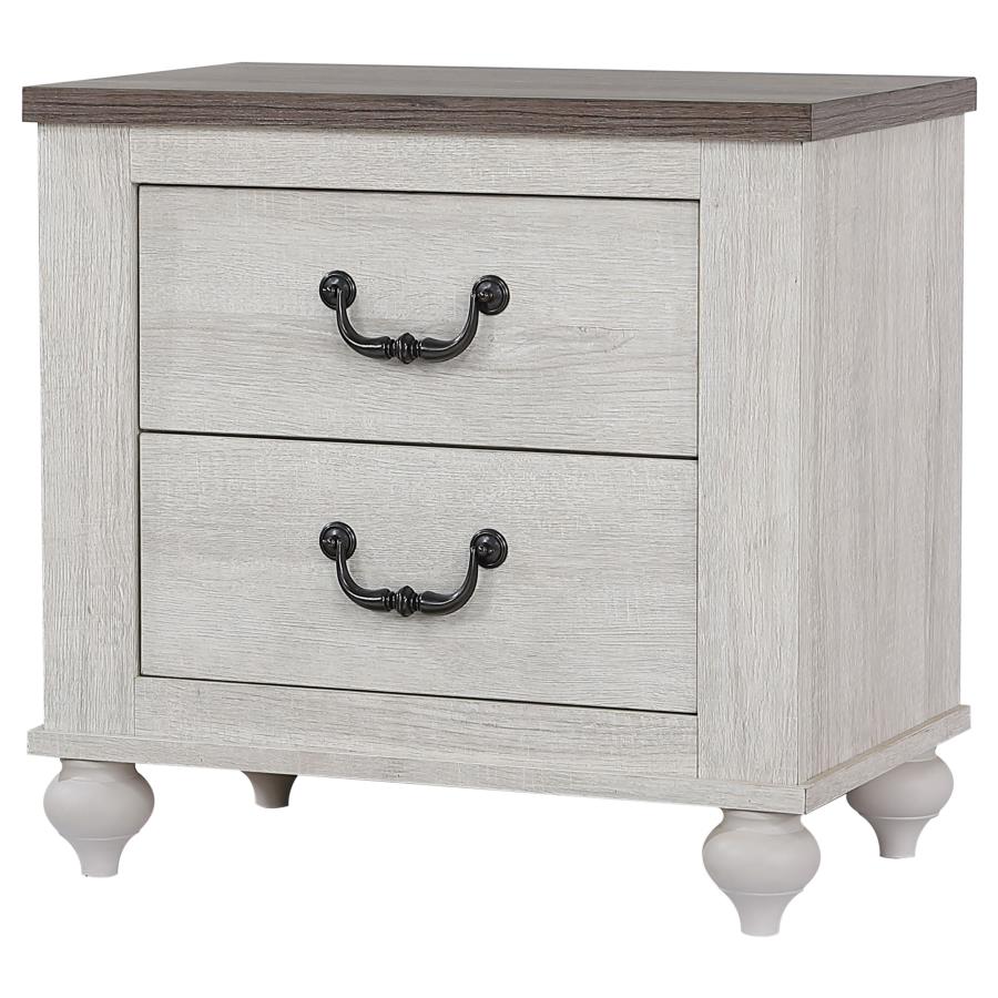 (image for) Stillwood 2-drawer Nightstand Vintage Linen