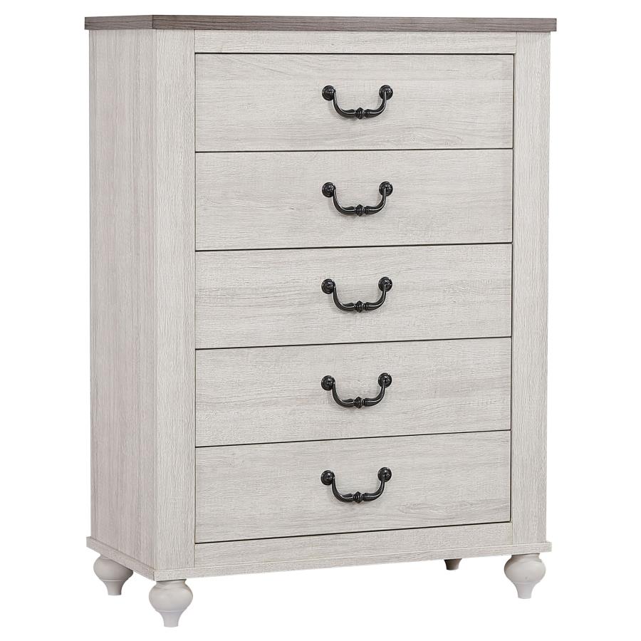 (image for) Stillwood 5-drawer Bedroom Chest Vintage Linen