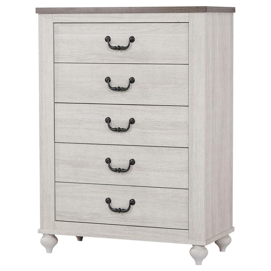 (image for) Stillwood 5-drawer Bedroom Chest Vintage Linen