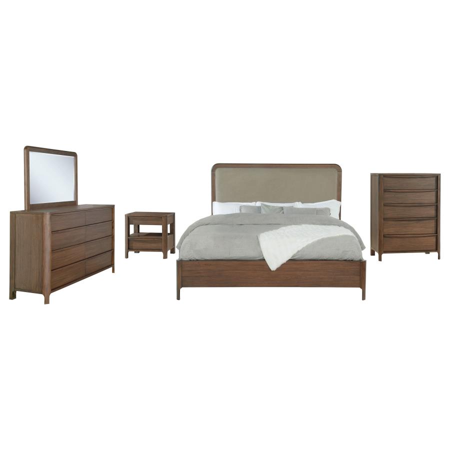 (image for) Maderia 5-piece California King Bedroom Set Walnut