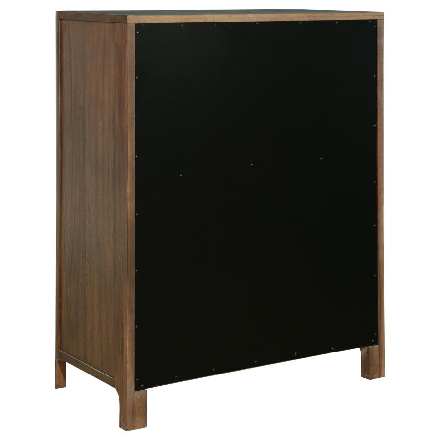 (image for) Maderia 5-drawer Chest of Drawers Walnut