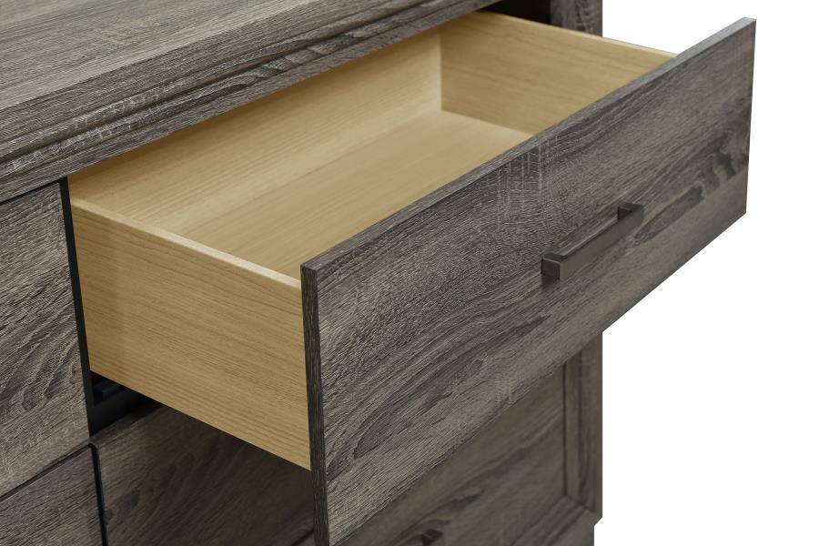 (image for) Wright 6-drawer Dresser Cabinet Brown Oak