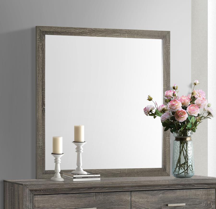 (image for) Wright Dresser Mirror Brown Oak