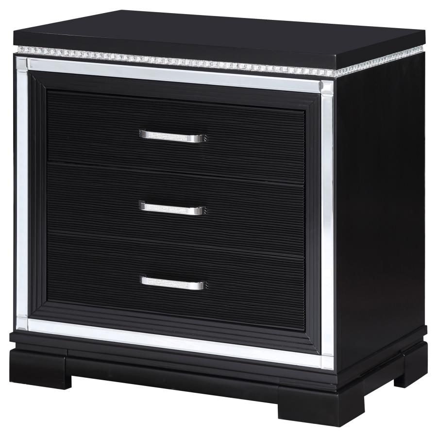 (image for) Cappola 2-drawer Nightstand Black