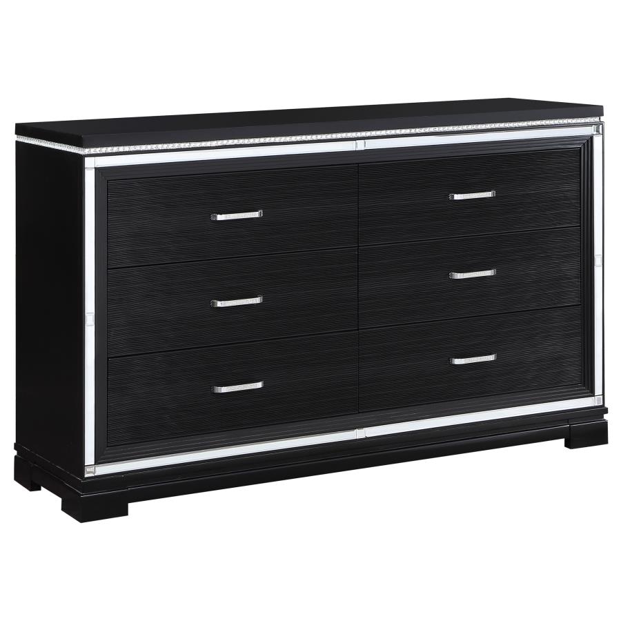 (image for) Cappola 6-drawer Dresser Black