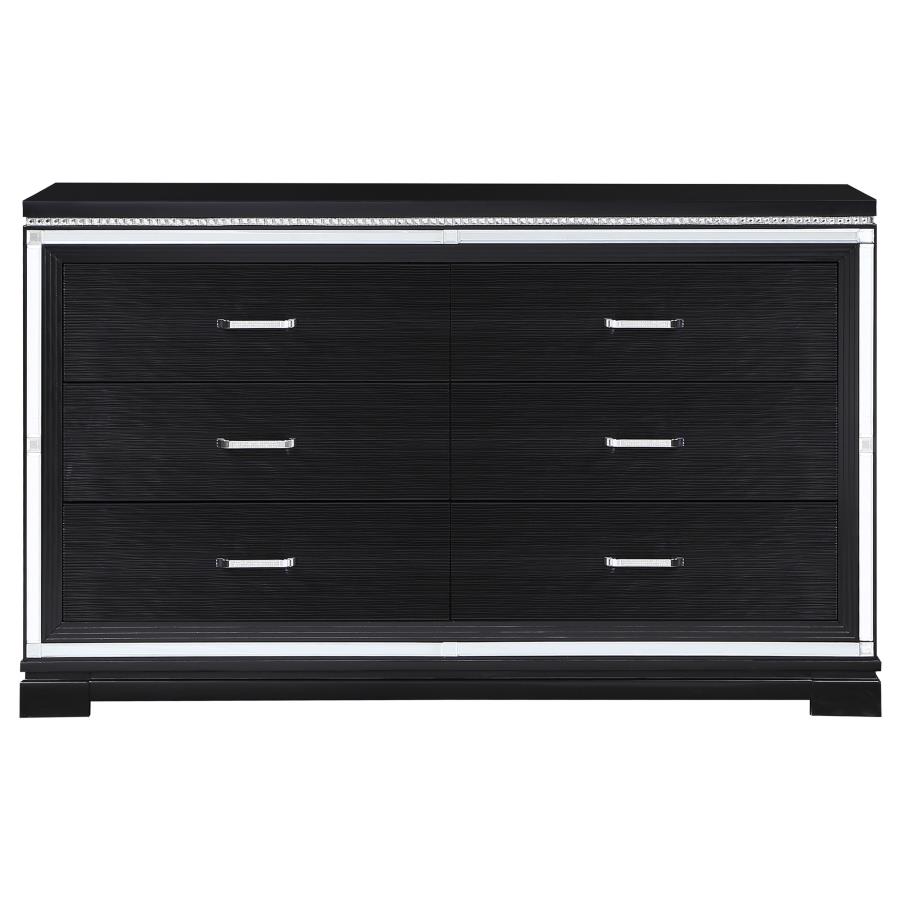 (image for) Cappola 6-drawer Dresser Black