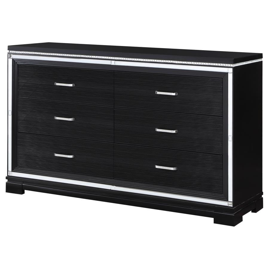 (image for) Cappola 6-drawer Dresser Black