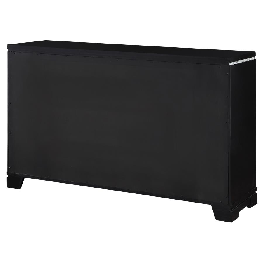 (image for) Cappola 6-drawer Dresser Black