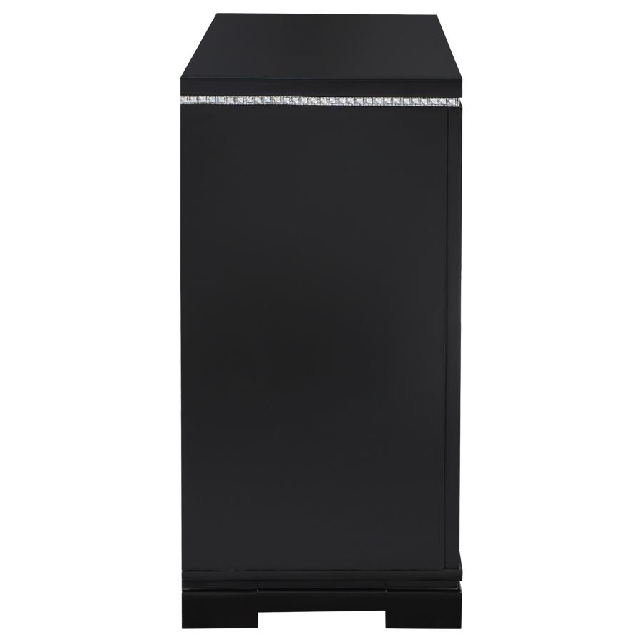 (image for) Cappola 6-drawer Dresser Black