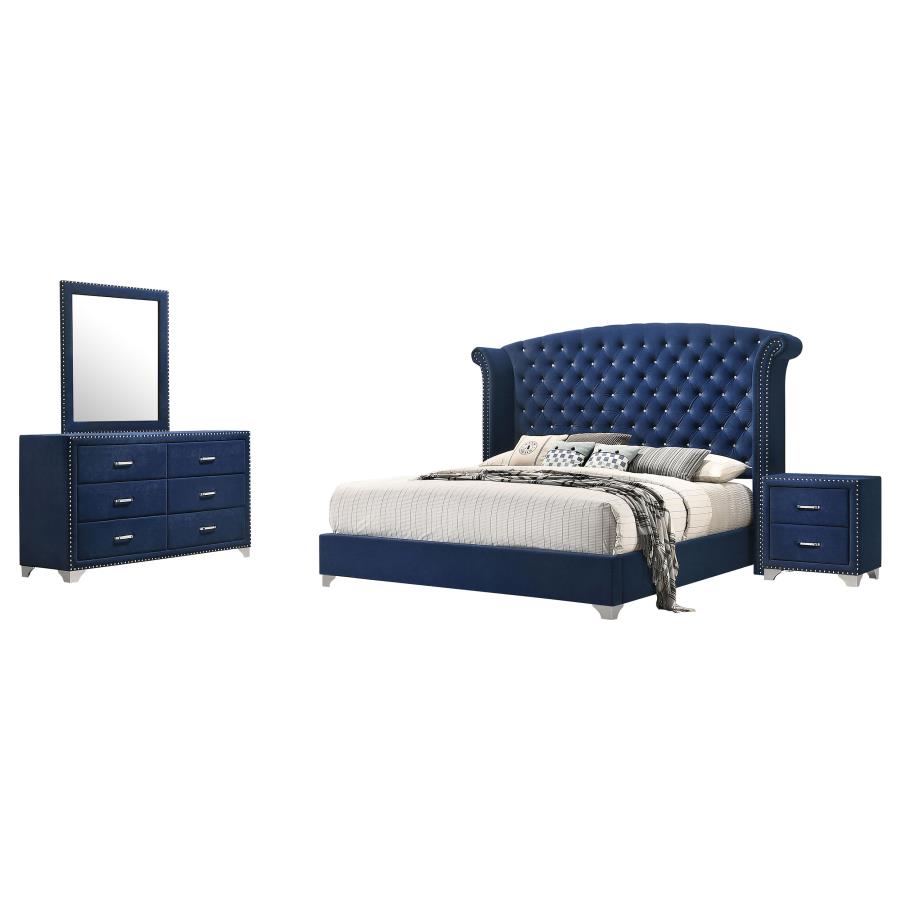 (image for) Melody 4-piece Eastern King Bedroom Set Pacific Blue