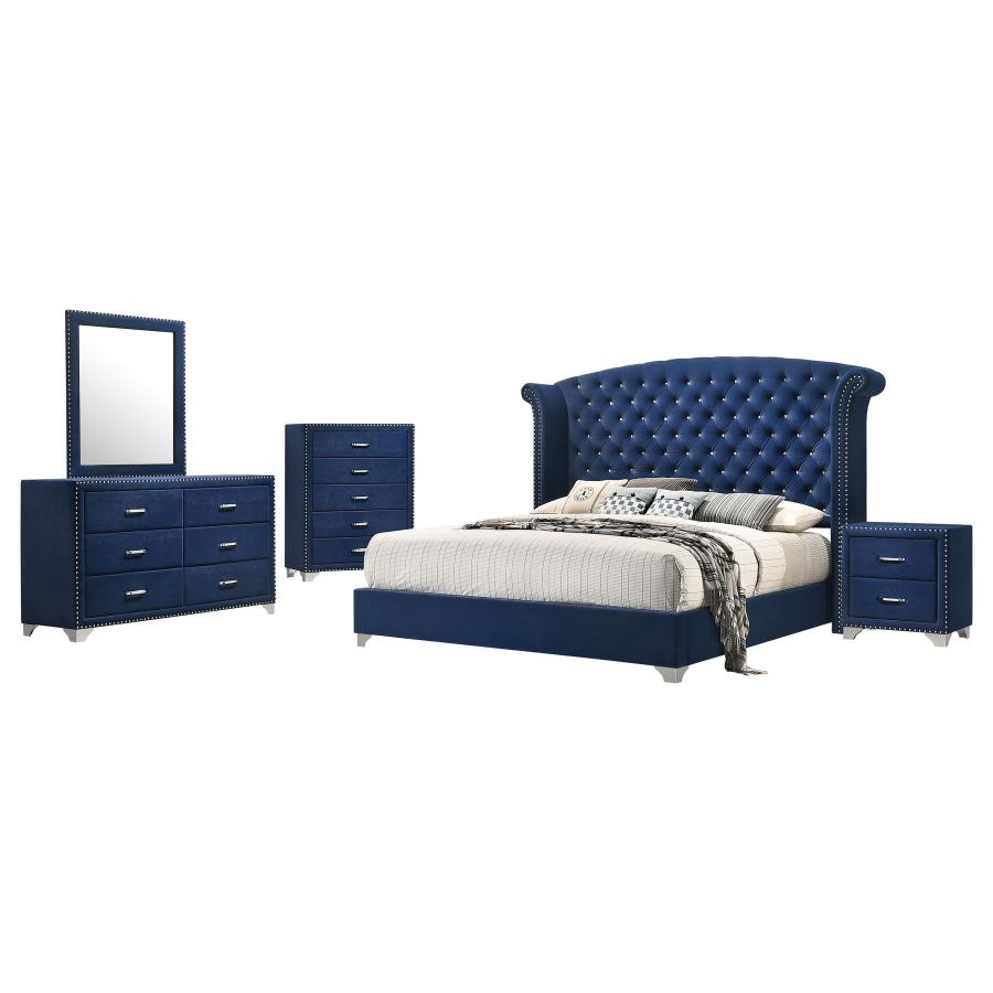 (image for) Melody 5-piece Queen Bedroom Set Pacific Blue