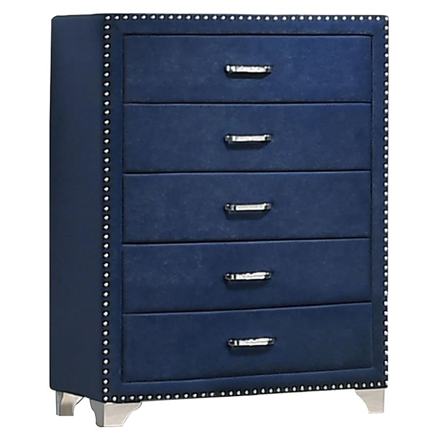 (image for) Melody 5-drawer Bedroom Chest Pacific Blue