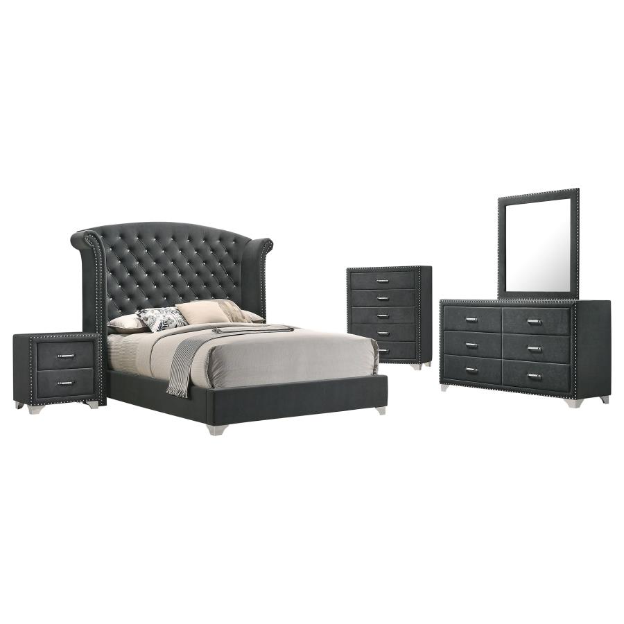 (image for) Melody 5-piece Eastern King Bedroom Set Grey