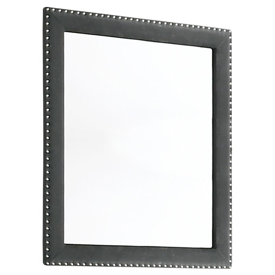 (image for) Melody Upholstered Dresser Mirror Grey