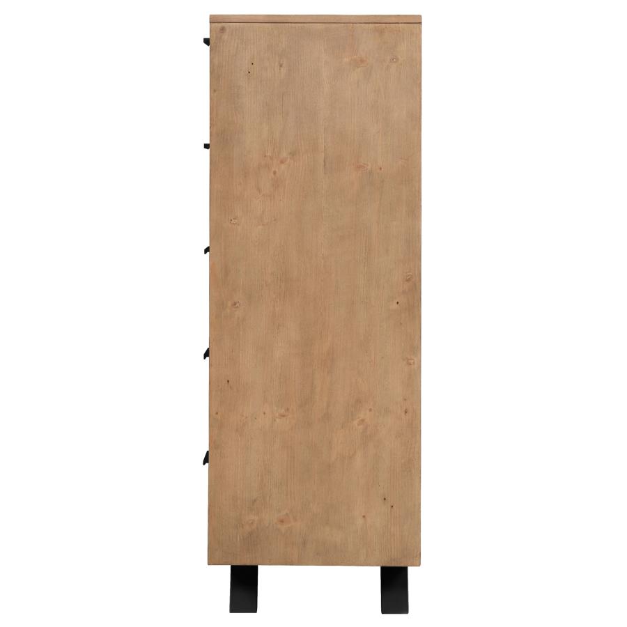 (image for) Taylor 5-drawer Bedroom Chest Light Honey Brown