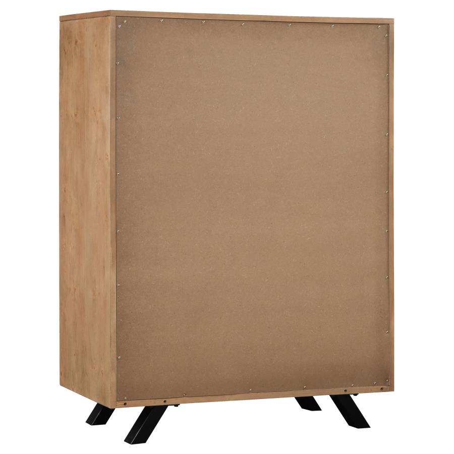 (image for) Taylor 5-drawer Bedroom Chest Light Honey Brown