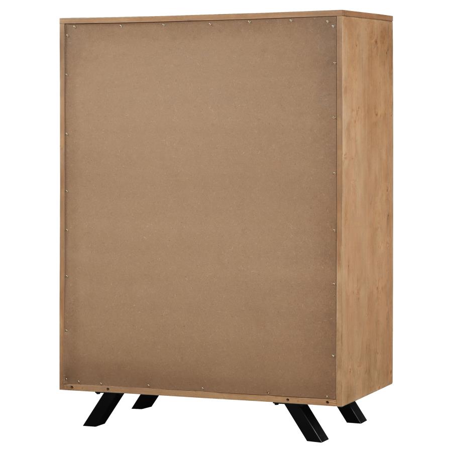 (image for) Taylor 5-drawer Bedroom Chest Light Honey Brown