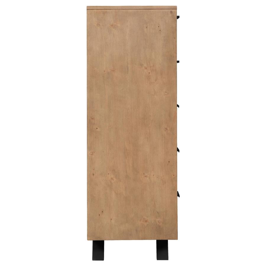 (image for) Taylor 5-drawer Bedroom Chest Light Honey Brown