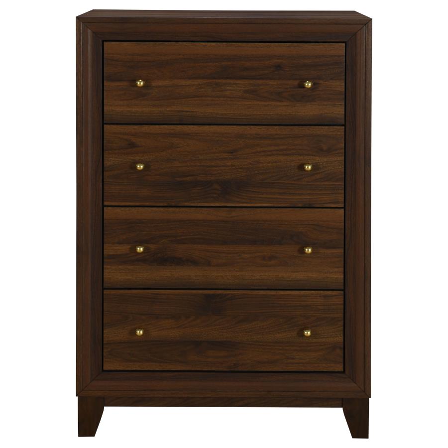 (image for) Welsley 4-drawer Chest of Drawers Walnut