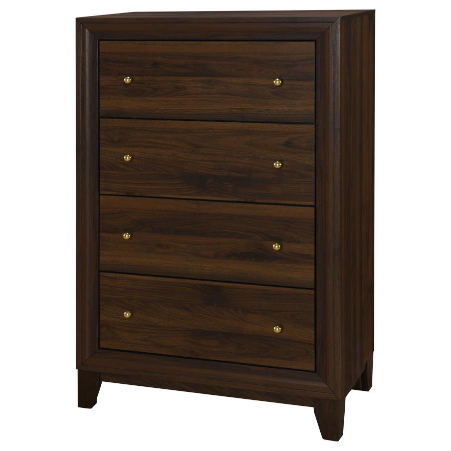 (image for) Welsley 4-drawer Chest of Drawers Walnut