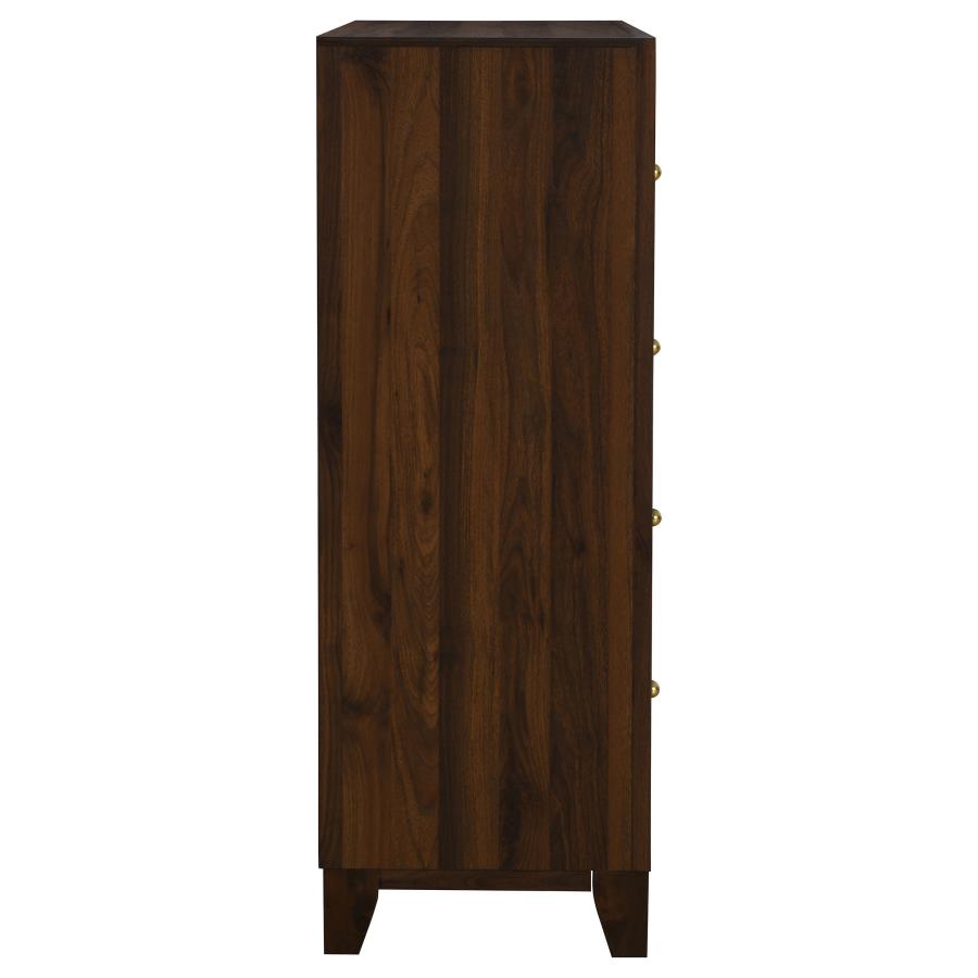 (image for) Welsley 4-drawer Chest of Drawers Walnut