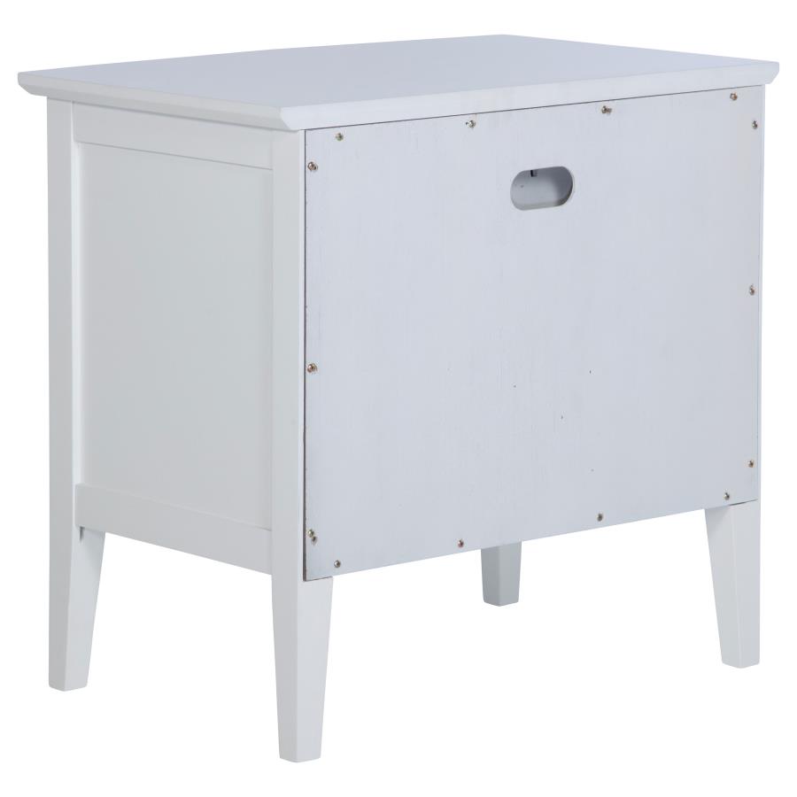 (image for) Bexhill 1-drawer Nightstand Bedside Table White