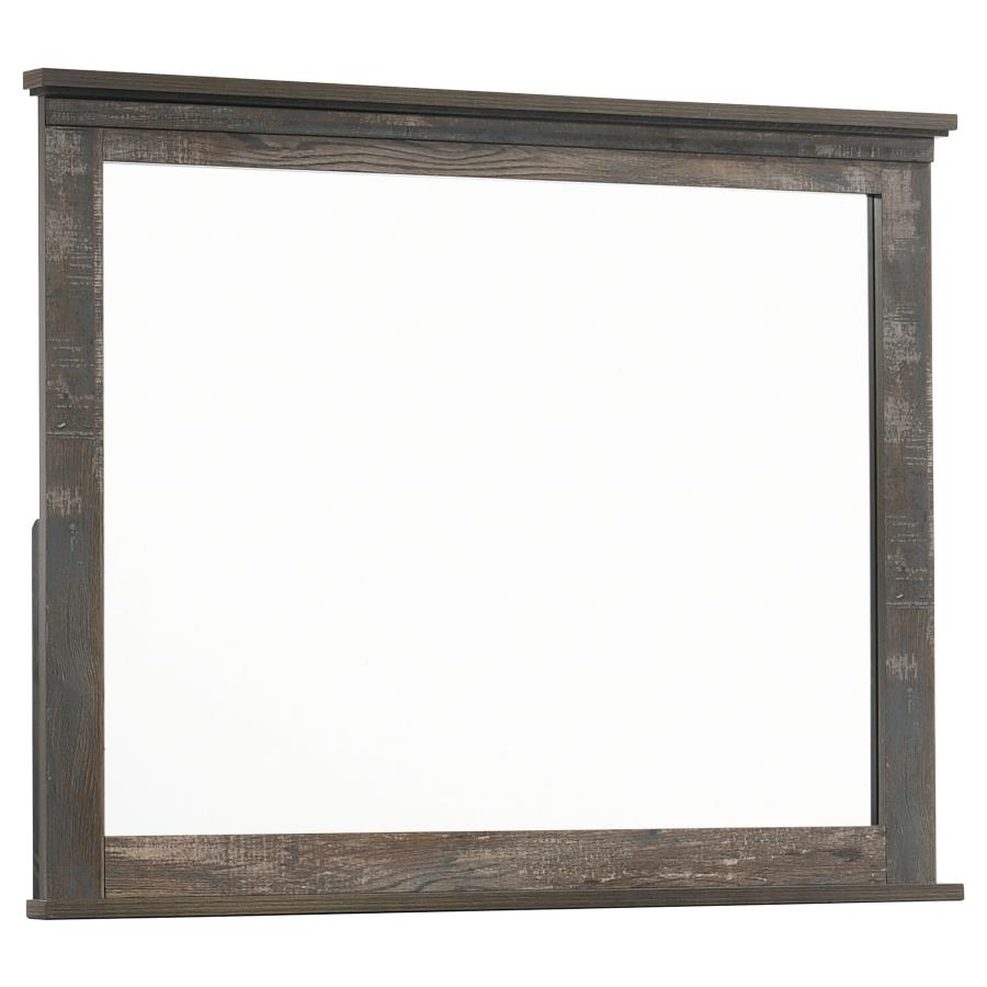 (image for) Ridgedale Dresser Mirror Weathered Brown - Click Image to Close