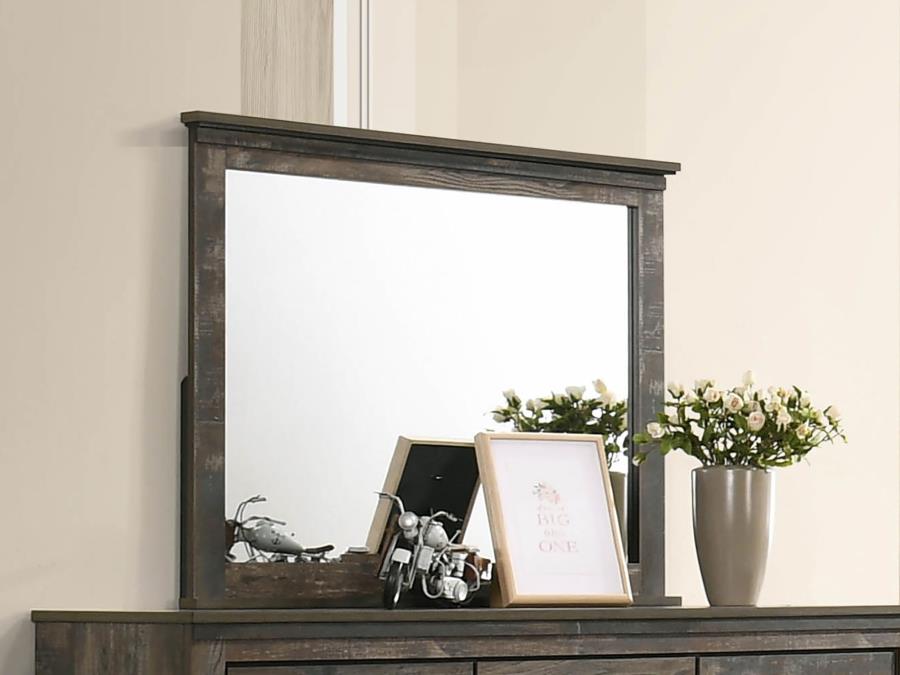 (image for) Ridgedale Dresser Mirror Weathered Brown