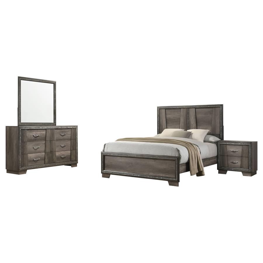 (image for) Janine 4-piece Queen Bedroom Set Grey