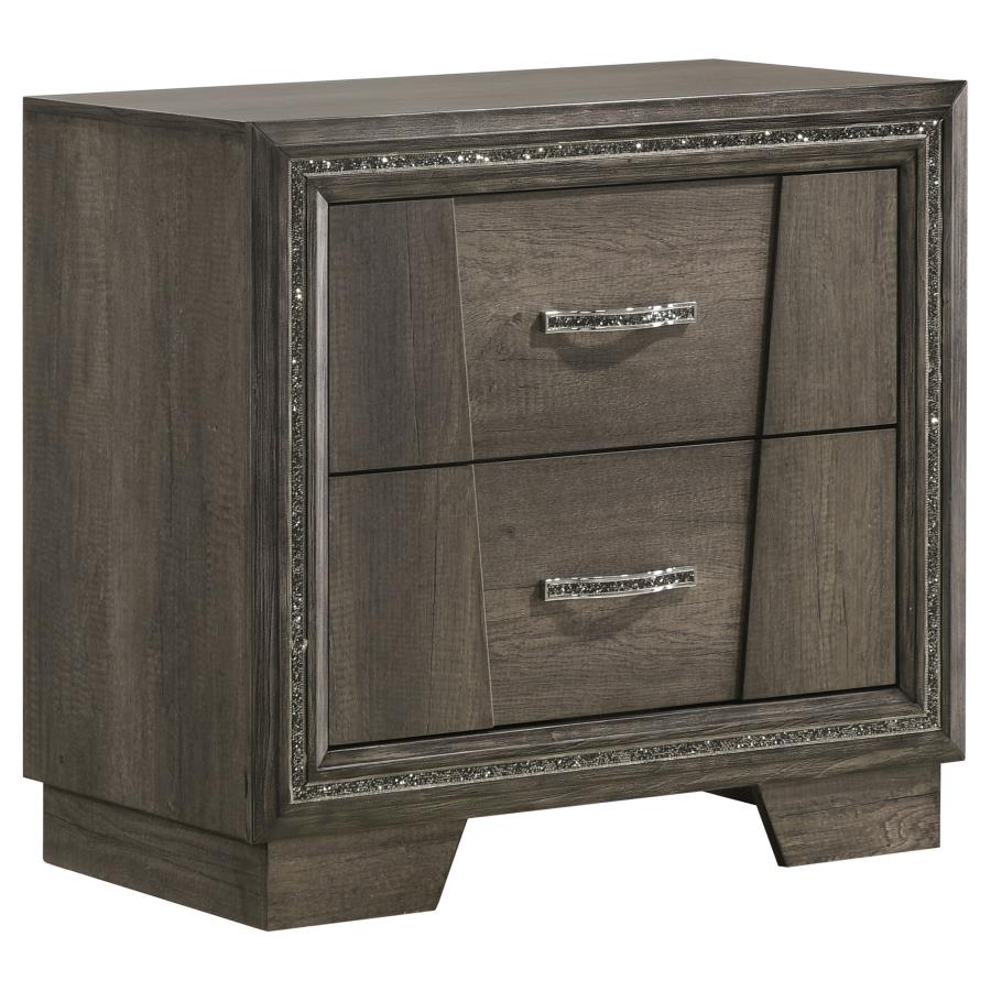 (image for) Janine 2-drawer Nightstand Grey