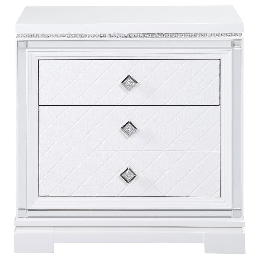 (image for) Eleanor 4-piece Queen Bedroom Set White