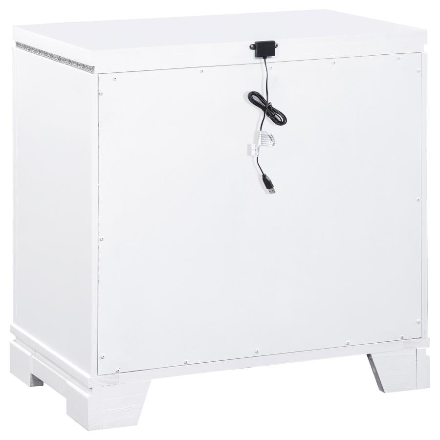 (image for) Eleanor 2-drawer Nightstand White