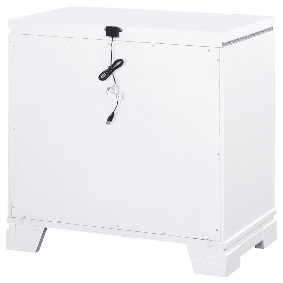 (image for) Eleanor 2-drawer Nightstand White