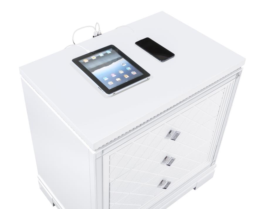 (image for) Eleanor 2-drawer Nightstand White