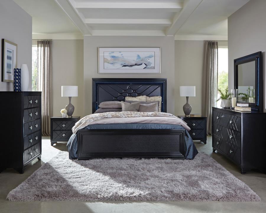 (image for) Penelope 4-piece Queen Bedroom Set Midnight Star