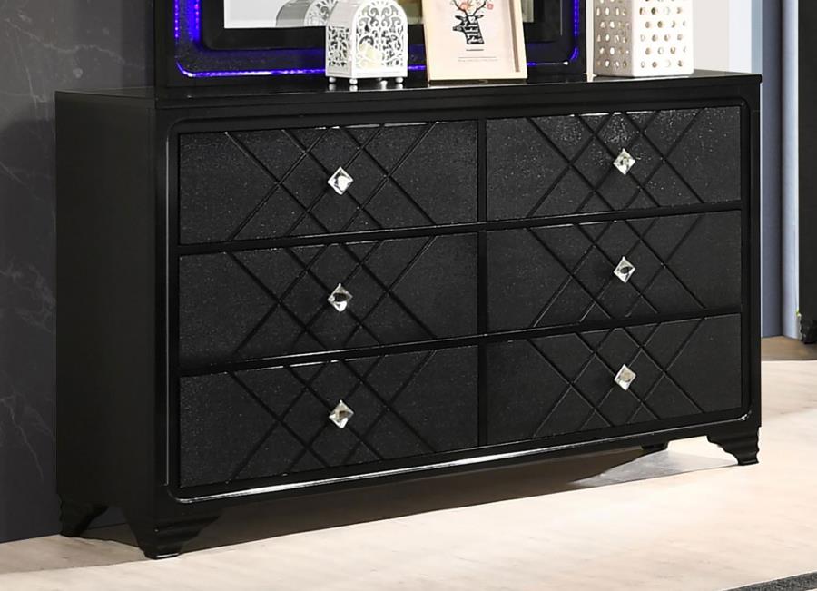 (image for) Penelope 6-drawer Dresser Midnight Star