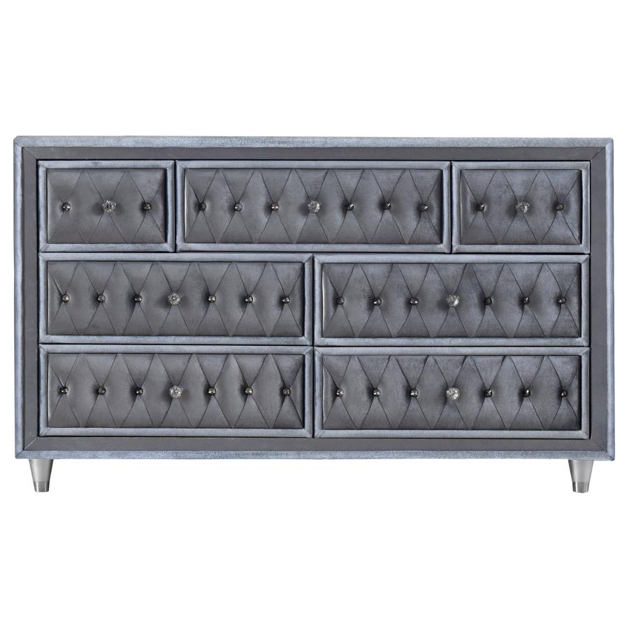 (image for) Antonella 4-piece Eastern King Bedroom Set Grey