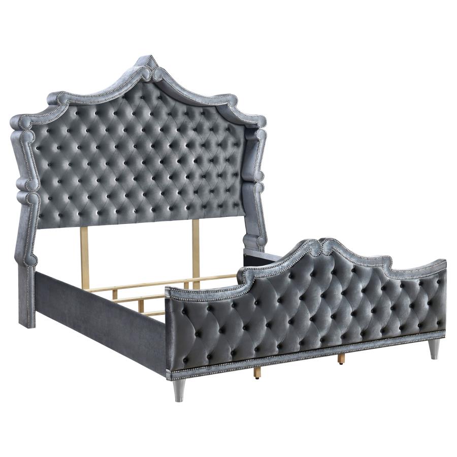 (image for) Antonella 5-piece Eastern King Bedroom Set Grey