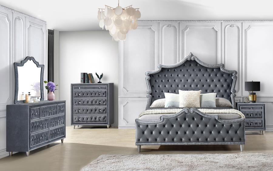 (image for) Antonella 5-piece California King Bedroom Set Grey