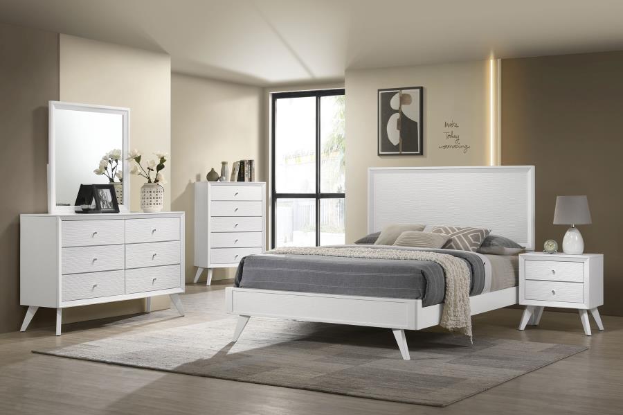 (image for) Janelle 5-piece Eastern King Bedroom Set White - Click Image to Close