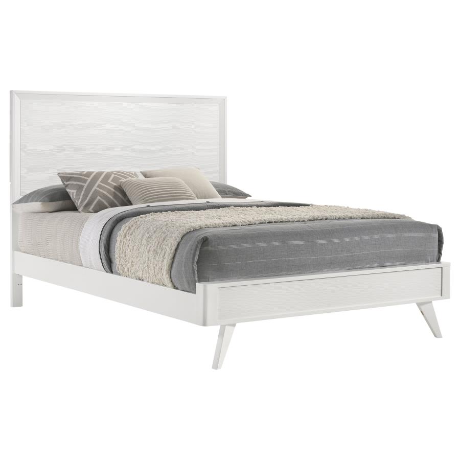 (image for) Janelle Wood Eastern King Panel Bed White