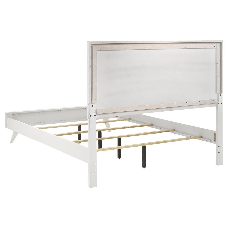 (image for) Janelle Wood Eastern King Panel Bed White