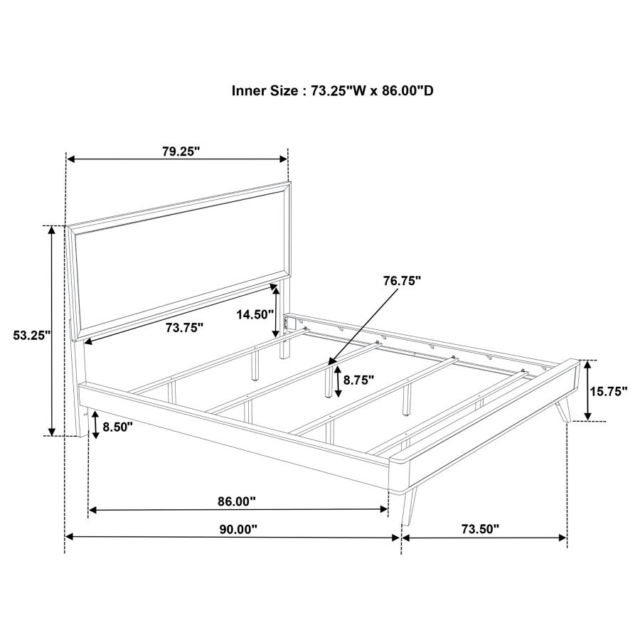 (image for) Janelle 4-piece California King Bedroom Set White