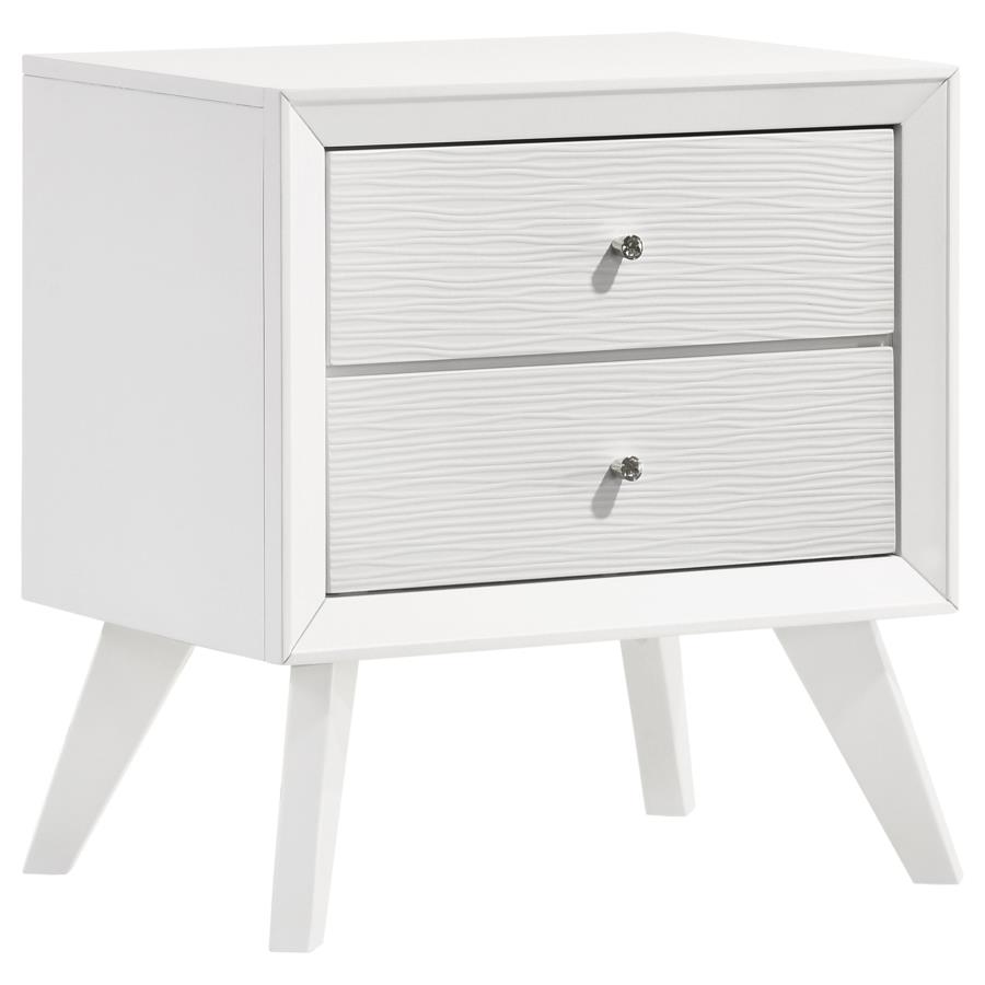 (image for) Janelle 2-drawer Nightstand White