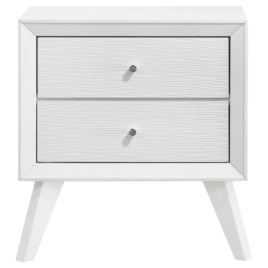 (image for) Janelle 2-drawer Nightstand White